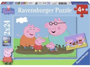 Παζλ 2x24 τεμαχίων Ravensburger Peppa the Pig