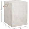 ΣΚΑΜΠΟ ΤΕΤΡΑΓΩΝΟ FIBER CEMENT ΜΕ ΧΕΡΟΥΛΙΑ ZAK HM6581.02 ΣΕ ΜΠΕΖ 36x36x45,5Υεκ