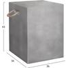 ΣΚΑΜΠΟ ΤΕΤΡΑΓΩΝΟ FIBER CEMENT ΜΕ ΧΕΡΟΥΛΙΑ ZAK HM6581.01 ΣΕ ΓΚΡΙ 36x36x43Υεκ