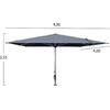 ΕΠΑΓΓΕΛΜΑΤΙΚΗ ΟΜΠΡΕΛΑ 4x4x3,55Yμ GLADELL HM6605.01 ΑΝΟΔ.ΑΛΟΥΜΙΝΙΟ-ΑΚΡΥΛΙΚΟ ΠΑΝΙ