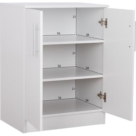 ΠΑΠΟΥΤΣΟΘΗΚΗ ΝΤΟΥΛΑΠΙ EMERIE HM2206.05 ΜΕΛΑΜΙΝΗ ΛΕΥΚΗ 60x40x80Υεκ.