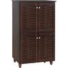 ΠΑΠΟΥΤΣΟΘΗΚΗ-ΝΤΟΥΛΑΠΙ KABIRA 4 ΠΟΡΤΕΣ HM2210.01 WENGE 77Χ34Χ123εκ.