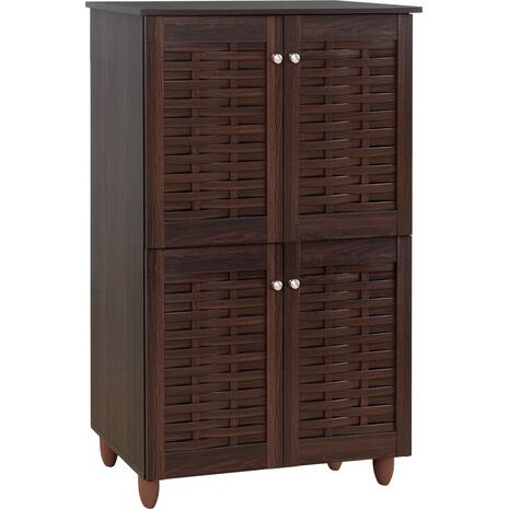 ΠΑΠΟΥΤΣΟΘΗΚΗ-ΝΤΟΥΛΑΠΙ KABIRA 4 ΠΟΡΤΕΣ HM2210.01 WENGE 77Χ34Χ123εκ.