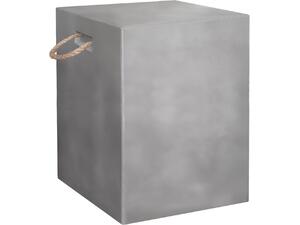 ΣΚΑΜΠΟ ΤΕΤΡΑΓΩΝΟ FIBER CEMENT ΜΕ ΧΕΡΟΥΛΙΑ ZAK HM6581.01 ΣΕ ΓΚΡΙ 36x36x45.5Υεκ
