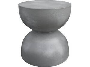 ΣΚΑΜΠΟ ΣΤΡΟΓΓΥΛΟ ZINI HM6580.01 FIBER CEMENT ΣΕ ΓΚΡΙ Φ35x43Υεκ