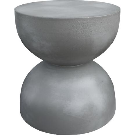 ΣΚΑΜΠΟ ΣΤΡΟΓΓΥΛΟ ZINI HM6580.01 FIBER CEMENT ΣΕ ΓΚΡΙ Φ35x43Υεκ