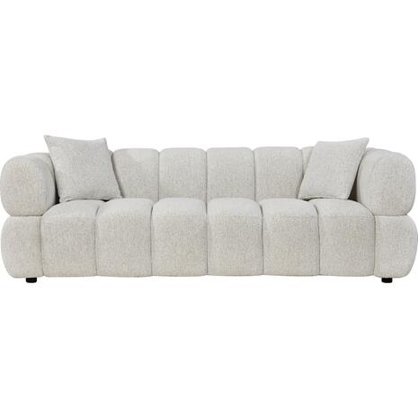 ΚΑΝΑΠΕΣ 3-ΘΕΣΙΟΣ NORIKA HM3331.02 ΕΚΡΟΥ ΥΦΑΣΜΑ 228x91x72Υεκ.