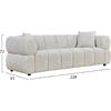 ΚΑΝΑΠΕΣ 3-ΘΕΣΙΟΣ NORIKA HM3331.02 ΕΚΡΟΥ ΥΦΑΣΜΑ 228x91x72Υεκ.