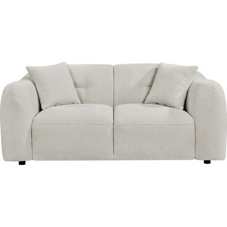 ΚΑΝΑΠΕΣ 2-ΘΕΣΙΟΣ JUNOA HM3334.02 ΕΚΡΟΥ ΥΦΑΣΜΑ 172x89x85Υεκ