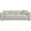 ΚΑΝΑΠΕΣ 3-ΘΕΣΙΟΣ JUNOA HM3333.02 ΕΚΡΟΥ ΥΦΑΣΜΑ 228x89x74Υεκ