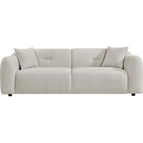 ΚΑΝΑΠΕΣ 3-ΘΕΣΙΟΣ JUNOA HM3333.02 ΕΚΡΟΥ ΥΦΑΣΜΑ 228x89x74Υεκ