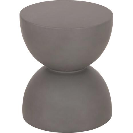 ΣΚΑΜΠΟ ΣΤΡΟΓΓΥΛΟ ZINI HM6580.01 FIBER CEMENT ΣΕ ΓΚΡΙ Φ35x43Υεκ