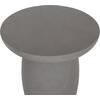 ΤΡΑΠΕΖΙ ΒΟΗΘΗΤΙΚΟ FIBER CEMENT ΣΤΡΟΓΓΥΛΟ HIKARI HM6593.01 ΓΚΡΙ Φ46x48Υεκ.