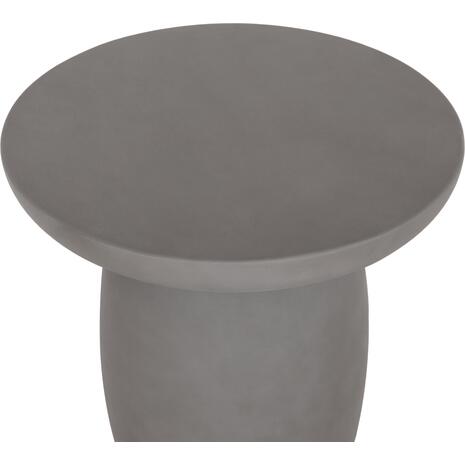 ΤΡΑΠΕΖΙ ΒΟΗΘΗΤΙΚΟ FIBER CEMENT ΣΤΡΟΓΓΥΛΟ HIKARI HM6593.01 ΓΚΡΙ Φ46x48Υεκ.