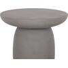 ΤΡΑΠΕΖΙ ΒΟΗΘΗΤΙΚΟ FIBER CEMENT ΣΤΡΟΓΓΥΛΟ HIKARI HM6593.01 ΓΚΡΙ Φ46x48Υεκ.