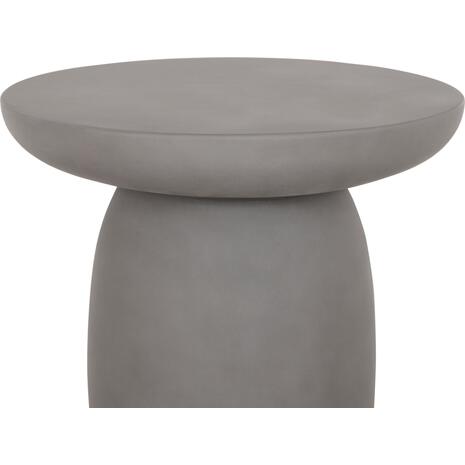 ΤΡΑΠΕΖΙ ΒΟΗΘΗΤΙΚΟ FIBER CEMENT ΣΤΡΟΓΓΥΛΟ HIKARI HM6593.01 ΓΚΡΙ Φ46x48Υεκ.