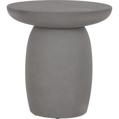 ΤΡΑΠΕΖΙ ΒΟΗΘΗΤΙΚΟ FIBER CEMENT ΣΤΡΟΓΓΥΛΟ HIKARI HM6593.01 ΓΚΡΙ Φ46x48Υεκ.