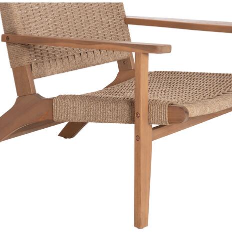 ΠΟΛΥΘΡΟΝΑ LOUNGE MONTER HM6241.01 ΞΥΛΟ ΑΚΑΚΙΑΣ ΦΥΣΙΚΟ-ΣΧΟΙΝΙ ΜΠΕΖ 63.5x60x69Υεκ