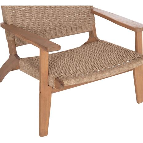 ΠΟΛΥΘΡΟΝΑ LOUNGE MONTER HM6241.01 ΞΥΛΟ ΑΚΑΚΙΑΣ ΦΥΣΙΚΟ-ΣΧΟΙΝΙ ΜΠΕΖ 63.5x60x69Υεκ