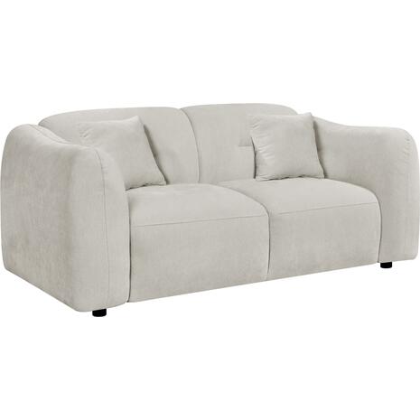 ΚΑΝΑΠΕΣ 2-ΘΕΣΙΟΣ JUNOA HM3334.02 ΕΚΡΟΥ ΥΦΑΣΜΑ 172x89x85Υεκ