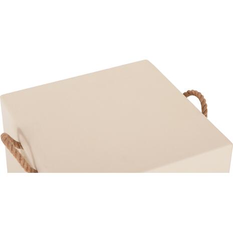 ΣΚΑΜΠΟ ΤΕΤΡΑΓΩΝΟ FIBER CEMENT ΜΕ ΧΕΡΟΥΛΙΑ ZAK HM6581.02 ΣΕ ΜΠΕΖ 36x36x45,5Υεκ