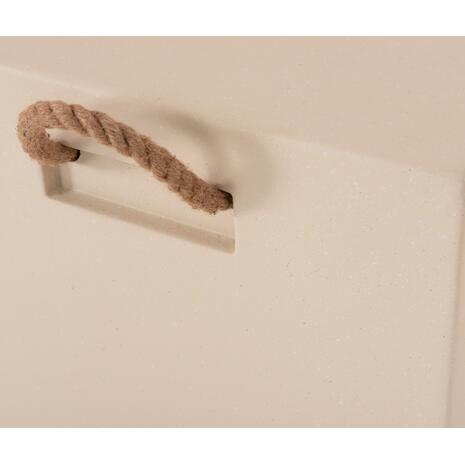 ΣΚΑΜΠΟ ΤΕΤΡΑΓΩΝΟ FIBER CEMENT ΜΕ ΧΕΡΟΥΛΙΑ ZAK HM6581.02 ΣΕ ΜΠΕΖ 36x36x45,5Υεκ