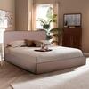 ΚΡΕΒΑΤΙ ALLIE HM584.02 160x200 εκ. ΜΕ ΑΠΟΘΗΚΕΥΤΙΚΟ ΧΩΡΟ ΜΠΕΖ ΥΦΑΣΜΑ