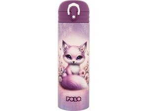 Παγούρι θερμός με καλαμάκι Stainless Steel Polo Junior II Cute Fox 0.50L (949033-8425)