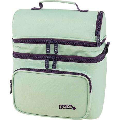 Τσαντάκι Φαγητού Ισοθερμικό Πλάτης Polo Double Cooler Mint/Eggplant - Μέντα/Μελιτζανί (907096-6848)