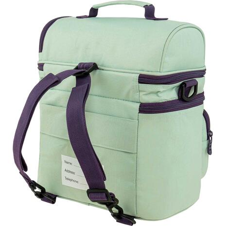 Τσαντάκι Φαγητού Ισοθερμικό Πλάτης Polo Double Cooler Mint/Eggplant - Μέντα/Μελιτζανί (907096-6848)