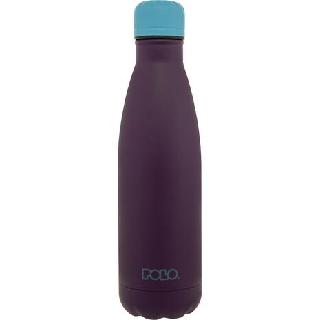 Μπουκάλι θερμός Stainless Steel Polo Eggplant/Turquoise-Μελιτζανί/Τιρκουάζ 0.50L (949004-4859)