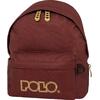 Τσάντα Πλάτης Νηπιαγωγείου Polo Original Mini 7.5lt Κεραμιδί/Χρυσό (901067-3576)