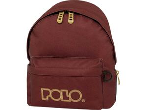 Τσάντα Πλάτης Νηπιαγωγείου Polo Original Mini 7.5lt Κεραμιδί/Χρυσό (901067-3576)
