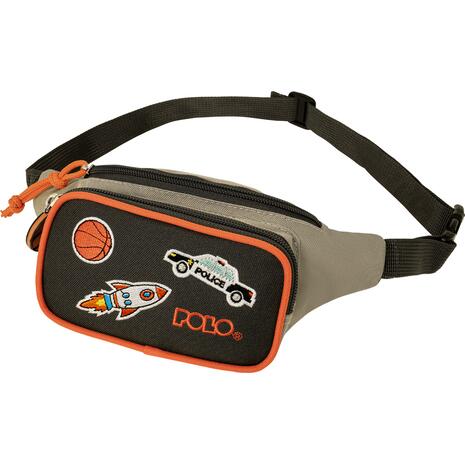 Τσαντάκι μέσης (μπανάνα) Polo Kiddo II 1+1 θέση Ανοιχτό γκρι (908041-2300)