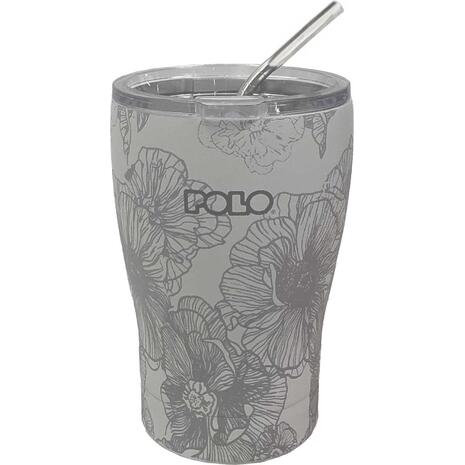 Coffee Mug Polo 350ml Grey Floral (949024-8408)