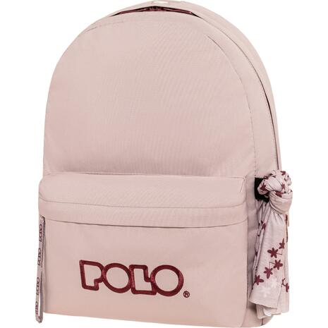 Τσάντα Πλάτης 1+1 θέσεων Polo Original Scarf Λιλά / Βυσσινί (901135-4532)