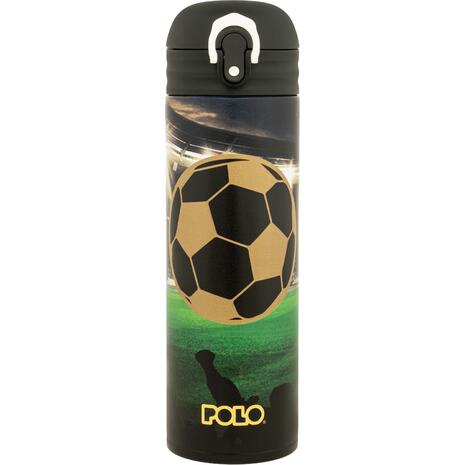Παγούρι θερμός με καλαμάκι Stainless Steel Polo Junior II Golden Ball 0.50L (949033-8424)