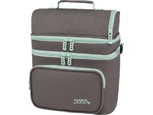 Τσαντάκι Φαγητού Ισοθερμικό Πλάτης Polo Double Cooler Ash/Turquoise-Σταχτί/Τιρκουάζ (907096-2759)