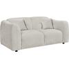 ΚΑΝΑΠΕΣ 2-ΘΕΣΙΟΣ JUNOA HM3334.02 ΕΚΡΟΥ ΥΦΑΣΜΑ 172x89x85Υεκ