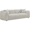 ΚΑΝΑΠΕΣ 3-ΘΕΣΙΟΣ JUNOA HM3333.02 ΕΚΡΟΥ ΥΦΑΣΜΑ 228x89x74Υεκ