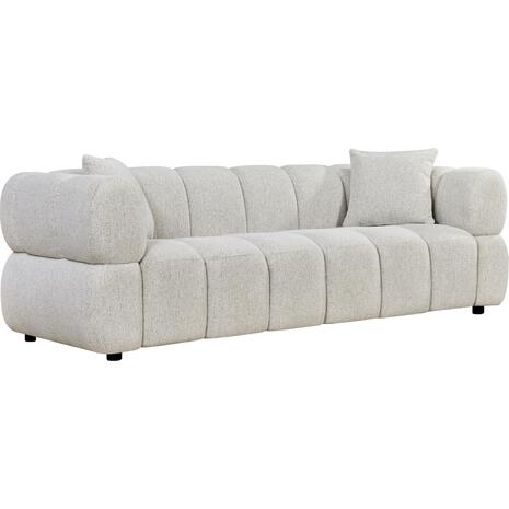 ΚΑΝΑΠΕΣ 3-ΘΕΣΙΟΣ NORIKA HM3331.02 ΕΚΡΟΥ ΥΦΑΣΜΑ 228x91x72Υεκ.