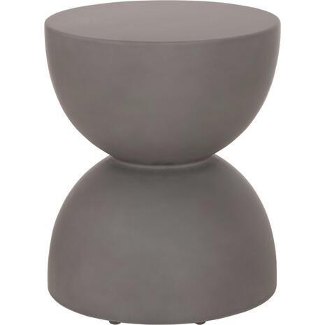 ΣΚΑΜΠΟ ΣΤΡΟΓΓΥΛΟ ZINI HM6580.01 FIBER CEMENT ΣΕ ΓΚΡΙ Φ35x43Υεκ