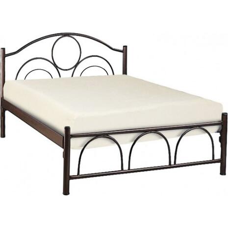 ΜΕΤΑΛΛIKO ΚΡΕΒΑΤΙ ΚΥΚΛΟΣ 150x200x90Yεκ. ΚΑΦΕ HM10366.01