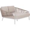 DAYBED ΣΕΙΡΑ XANTION HM6474.02 ΛΕΥΚΟ ΑΛΟΥΜΙΝΙΟ--ΣΧΟΙΝΙ--OLEFIN 157x147x88Υεκ