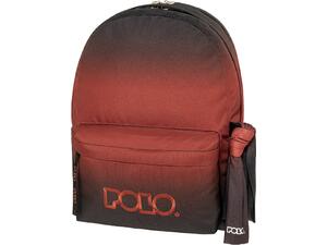 Τσάντα Πλάτης 2+1 θέσεων POLO Original Double Scarf Gradient Μαύρο / Κόκκινο ντεγκραντέ (901262-8414)