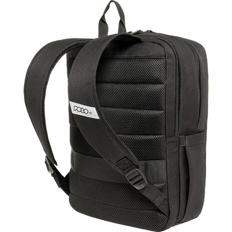 Τσάντα πλάτης Polo Vertzip Black 18lt για Laptop 17" αδιάβροχο Μαύρο (902079-2000)