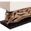 ΕΠΙΤΡΑΠΕΖΙΟ ΟΡΘΟΓΩΝΙΟ ΦΩΤΙΣΤΙΚΟ TWIGGY HM4432 DRIFTWOOD & ΛΕΥΚΟ ΚΑΠΕΛΟ 50x16,5x38Υεκ.