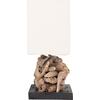 ΕΠΙΤΡΑΠΕΖΙΟ ΟΡΘΟΓΩΝΙΟ ΦΩΤΙΣΤΙΚΟ TWIGGY HM4432 DRIFTWOOD & ΛΕΥΚΟ ΚΑΠΕΛΟ 50x16,5x38Υεκ.