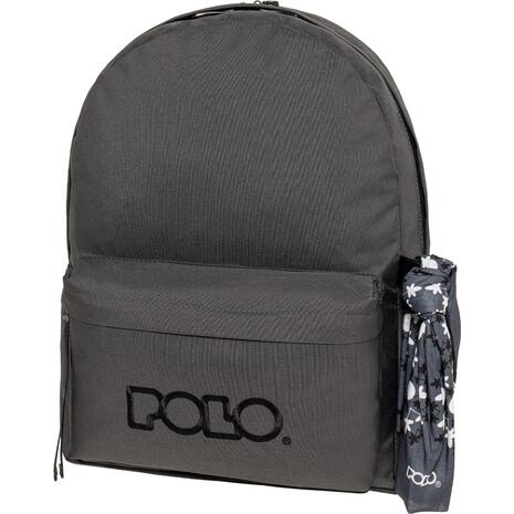Tσάντα Πλάτης 2+1 θέσεων Polo Original Double Scarf Μαύρο τιτάνιου / Μαύρο (901235-2620)