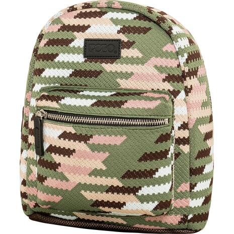 Tσάντα Πλάτης γυναικείο 1 θέσης Polo Seya Mini 6lt Χακί/Ροζ (911007-8486)